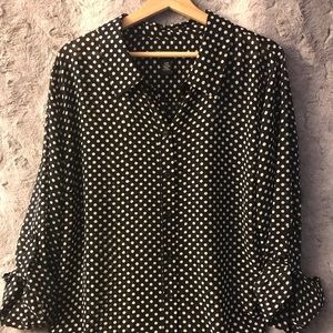 I. N. C. Size 22 Button Down Long Sleeved Top